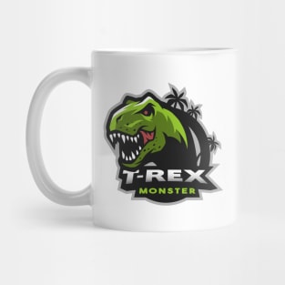 T-rex monster. Mug